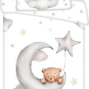 Bavlněné dětské povlečení do postýlky 100x135 cm Teddy "Moon" – Jerry Fabrics