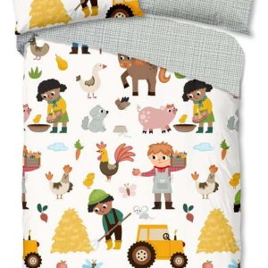 Bavlněné dětské povlečení na jednolůžko 140x200 cm Farm – Good Morning