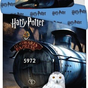 Bavlněné dětské povlečení na jednolůžko 140x200 cm Harry Potter "Hogwarts Express" – Jerry Fabrics