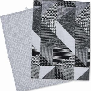 Bavlněné utěrky v sadě 2 ks 50x70 cm Larsson Geo – Catherine Lansfield
