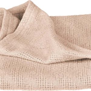 Béžová bavlněná pletená dětská deka 80x80 cm Frosty Almond – Roba