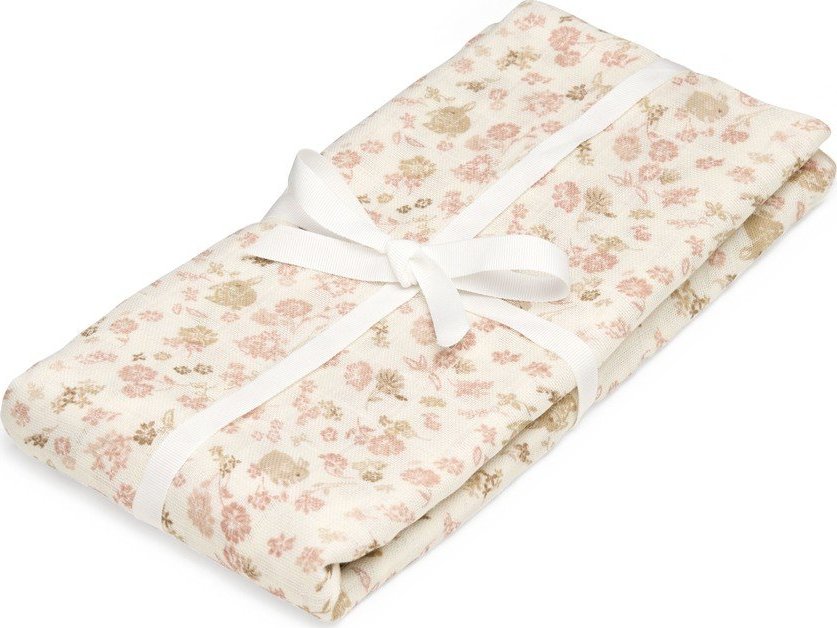 Béžová zavinovací dětská deka z Bio bavlny 120x120 cm Augusta – Cam Cam Copenhagen