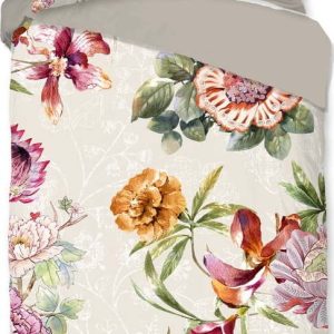 Béžové bavlněné povlečení na jednolůžko/prodloužené 140x220 cm Jaimy – Good Morning