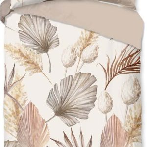 Béžové bavlněné povlečení na jednolůžko/prodloužené 140x220 cm Vince – Good Morning