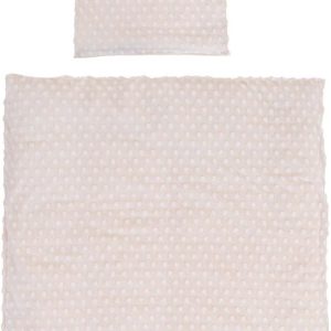 Béžové dětské povlečení do postýlky s příměsí bavlny 80x80 cm Frosty Almond – Roba