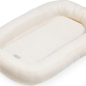 Béžové hnízdečko pro miminko 52x84 cm Classic Stripes Camel – Cam Cam Copenhagen