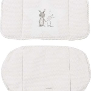 Bílá vložka do jídelní židličky Fox & Bunny – Roba