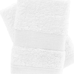 Bílé froté bavlněné ručníky v sadě 2 ks 30x30 cm Anti-Bacterial – Catherine Lansfield