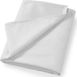 Bílé prostěradlo z bavlněného saténu 230x260 cm Cotton Sateen – Bianca
