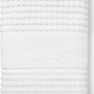 Bílý froté ručník z Bio bavlny 50x100 cm Check – JUNA