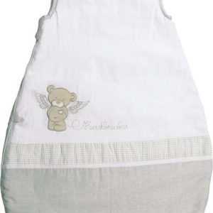 Bílý/béžový bavlněný dětský spací pytel 45x70 cm Heartbreakerbär – Roba