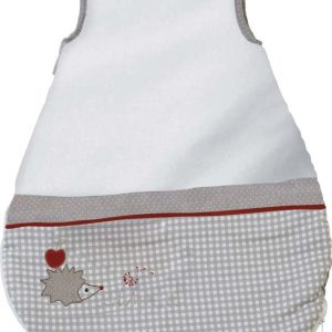 Bílý/šedý bavlněný dětský spací pytel 45x70 cm Adam & Eule – Roba