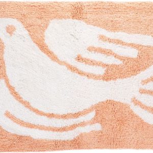 Broskvová koupelnová předložka 50x80 cm White Dove – Rex London