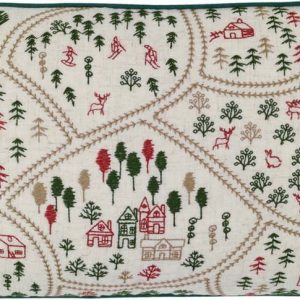 Dekorační polštář s příměsí lnu 30x50 cm Ski Village – Catherine Lansfield