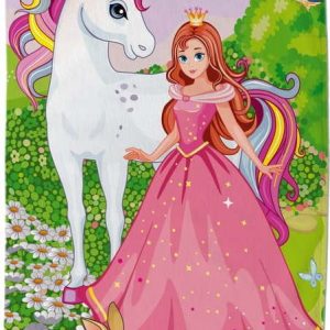 Dětská sametová plážová osuška 75x150 cm Fairytale – Good Morning