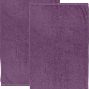 Fialové rychleschnoucí/froté bavlněné osušky v sadě 2 ks 90x140 cm Quick Dry – Catherine Lansfield