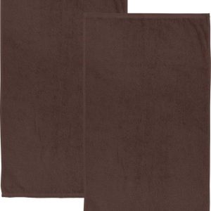 Hnědé rychleschnoucí/froté bavlněné osušky v sadě 2 ks 90x140 cm Quick Dry – Catherine Lansfield