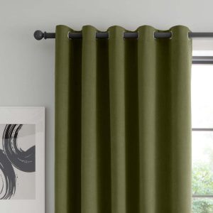 Khaki zatemňovací závěsy v sadě 2 ks 168x183 cm Wilson – Catherine Lansfield