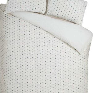 Krémové povlečení na dvoulůžko z mikroplyše 200x200 cm Cosy Spot – Catherine Lansfield