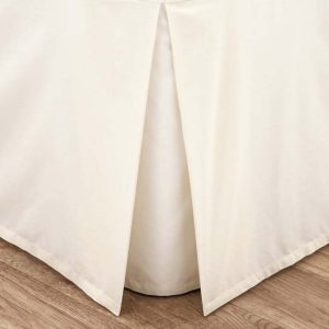 Krémový napínací perkálový potah na rám postele 90x190 cm Easy Iron Percale – Catherine Lansfield