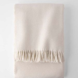 Krémový pléd s podílem bavlny Euromant Zen