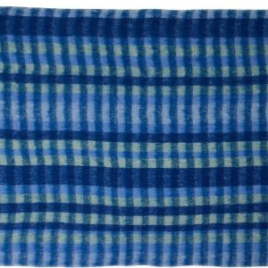 Modrá deka s příměsí vlny 140x200 cm Loom – Hübsch