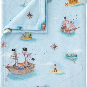 Modrá dětská deka z mikroplyše 150x200 cm Pirates – Belle & Boo