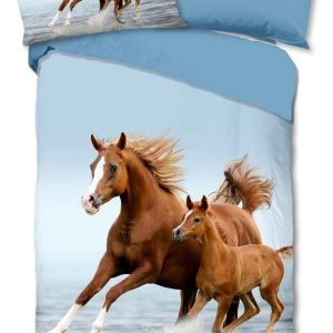 Modré bavlněné dětské povlečení na jednolůžko 140x200 cm Free – Good Morning