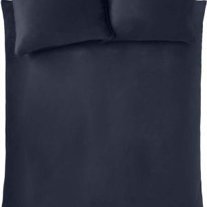 Modré sametové povlečení na dvoulůžko/prodloužené 230x220 cm Kingsley – Catherine Lansfield