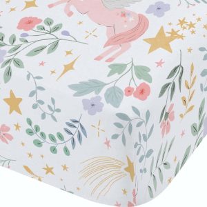 Napínací dětské prostěradlo na dvoulůžko 135x190 cm Fairytale Unicorn – Catherine Lansfield