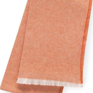 Oranžový pléd s podílem bavlny Euromant Linen