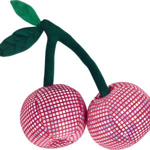Plyšový dekorační polštář 25x30 cm Disco Cherries – Catherine Lansfield