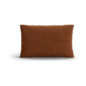 Polštář na gauč z textilie bouclé v terakotové barvě Poppy – Micadoni