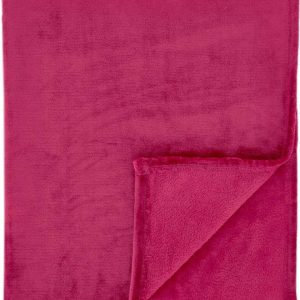 Růžový přehoz z mikroplyše 200x240 cm Raschel Velvet – Catherine Lansfield