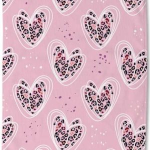 Růžová dětská sametová plážová osuška 75x150 cm Femke – Good Morning