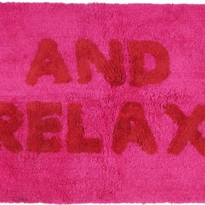 Růžová koupelnová předložka 50x80 cm And Relax – Rex London