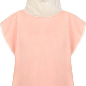 Růžové bavlněné dětské pončo Lola – Good Morning