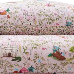 Růžové bavlněné dětské povlečení do postýlky 120x150 cm Fairytale – Belle & Boo