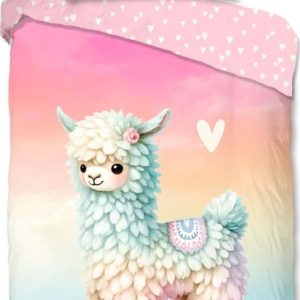 Růžové bavlněné dětské povlečení na jednolůžko 140x200 cm Chico – Good Morning