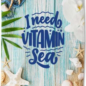 Sametová plážová osuška 100x180 cm Vitamin Sea – Good Morning