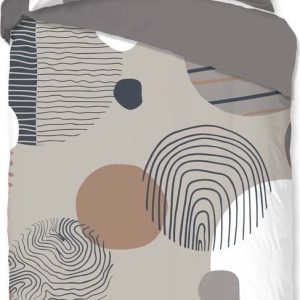 Šedé bavlněné povlečení na jednolůžko/prodloužené 140x220 cm Hendrik – Good Morning