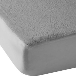 Šedé napínací prostěradlo z mikroplyše 135x190 cm Thermal Sherpa – Catherine Lansfield