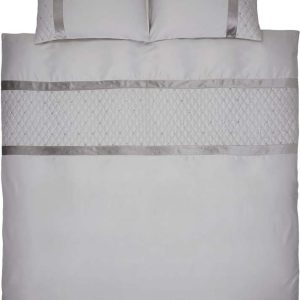 Šedé povlečení na dvoulůžko/prodloužené z mikrosaténu 230x220 cm Sequin Cluster – Catherine Lansfield