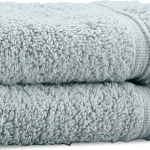 Šedozelené froté bavlněné ručníky v sadě 2 ks 30x30 cm Zero Twist – Catherine Lansfield