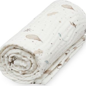 Slonovinová dětská deka z Bio bavlny 100x100 cm Dreamland – Cam Cam Copenhagen