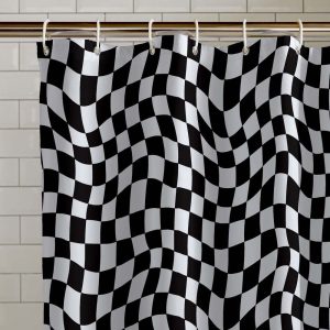 Sprchový závěs 180x180 cm Checkerboard – Catherine Lansfield