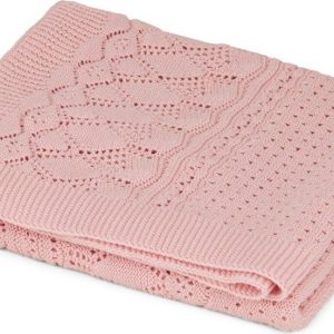 Starorůžová pletená dětská deka z Bio bavlny 80x100 cm Sorbet – Cam Cam Copenhagen