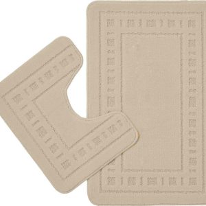 Světle hnědé WC koupelnové předložky v sadě 2 ks 50x80 cm Armoni – Catherine Lansfield
