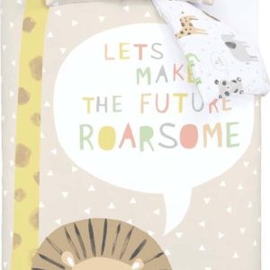 Světle hnědé dětské povlečení do postýlky 120x150 cm Roarsome Animals – Catherine Lansfield