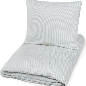 Světle modré dětské povlečení na jednolůžko z Bio bavlny 140x200 cm Classic Stripes Blue – Cam Cam Copenhagen